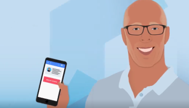 Bij het Baken, staan deze heren ''Samen sterk op daken''