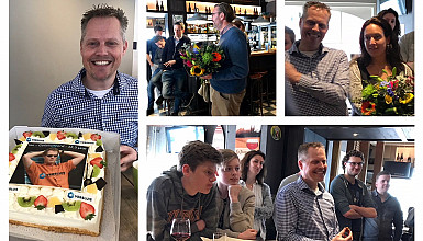 Jubileum Jan van Heiningen 12 1/2 jaar bij Versluis